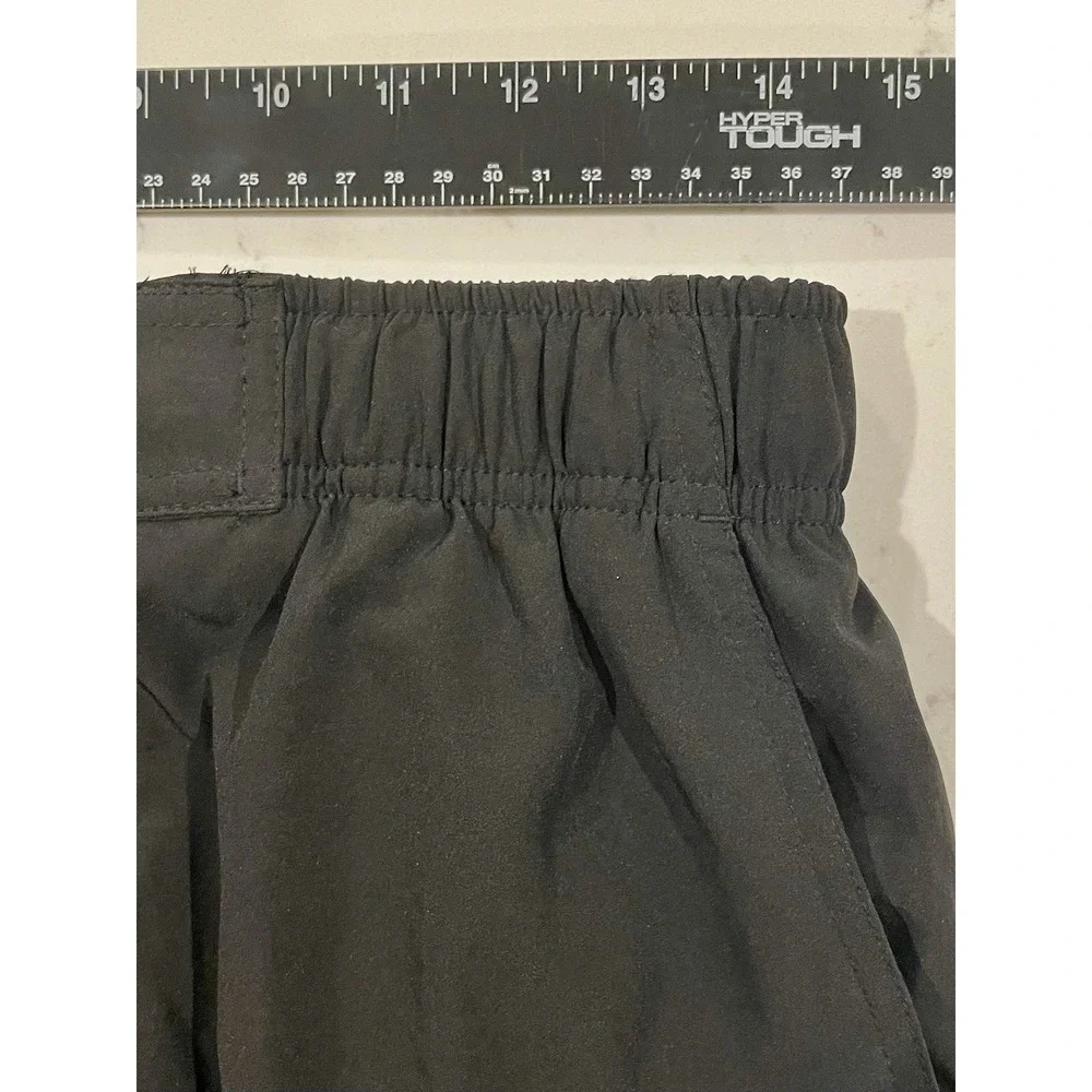 ZEROXPOSUR Black Shorts Mens Size Medium‎ M Side Pocket Elastic Waist Swim $48